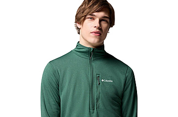 Image of Columbia Essential Hike Grid Fleece Half Zip Jacket - Mens