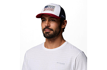 Image of Columbia PFG Fish Flag Mesh Snap Back