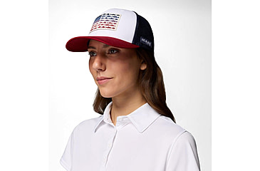 Image of Columbia PFG Fish Flag Mesh Snap Back