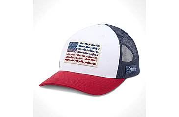 Image of Columbia PFG Fish Flag Mesh Snap Back