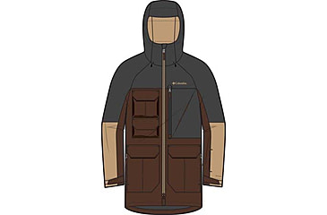 Image of Columbia Coreshot Jacket - Mens, Tobacco/Black/Canoe, Large, 2133981-256-L