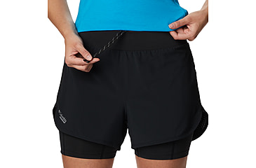 Image of Columbia Endless Trail 2n1 Short - Womens, Black, S, 2031841-010-S-3
