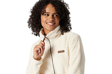 Image of Columbia Fire Side II Sherpa Full Zip Fleece - Womens, Chalk, Extra Small, 1819791191ChalkXS