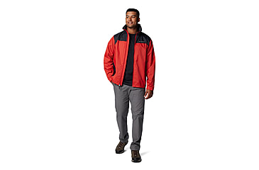 Image of Columbia Glennaker Lake II Rain Jacket - Mens, Sail Red/Black, S, 2089791-698-S