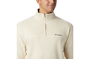 Image of Columbia Hart Mountain II Half Zip Sweatshirt - Mens, Oatmeal Heather, XL, 1411621-242-XL