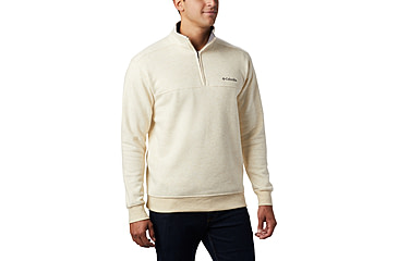 Image of Columbia Hart Mountain II Half Zip Sweatshirt - Mens, Oatmeal Heather, XL, 1411621-242-XL