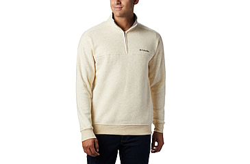 Image of Columbia Hart Mountain II Half Zip Sweatshirt - Mens, Oatmeal Heather, XL, 1411621-242-XL