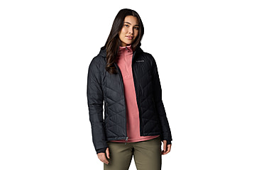 Image of Columbia Heavenly Hooded Jacket - Womens, Black, S, 1738151-012-S