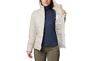 Image of Columbia Heavenly Hooded Jacket - Womens, Dark Stone, L, 1738151-278-L