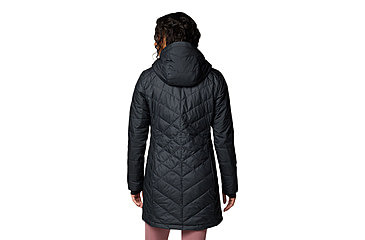 Image of Columbia Heavenly Long Hooded Jacket - Womens, Black, L, 1738161-012-L