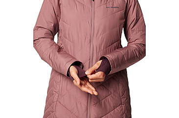 Image of Columbia Heavenly Long Hooded Jacket - Womens, Fig, S, 1738161-609-S