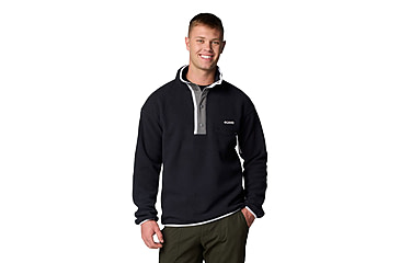Image of Columbia Helvetia II Half Snap Fleece - Mens, Black, Large, 2090891010-010-L