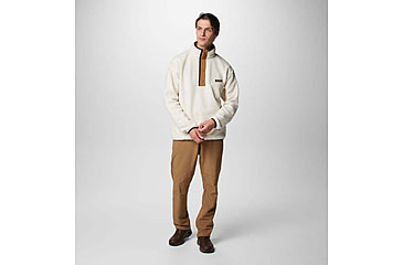 Image of Columbia Helvetia II Half Snap Fleece Pullover - Mens, Chalk, Extra Small, 2090891-191-XS