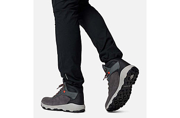 Image of Columbia Newton Wander Boots - Mens, Dark Grey/Red Quartz, 10 US, 2109441-089-10