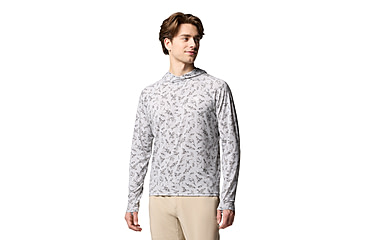 Image of Columbia PFG Uncharted Hoodie - Mens, Cool Grey Huntf, L, 2070201-020-L