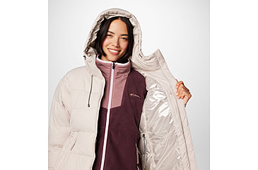 Image of Columbia Pike Lake II Long Jacket - Womens, Dark Stone, Small, 2051351279-S