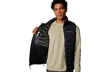 Image of Columbia Powder Lite II Vest - Mens, Black, S, 2086971-010-S