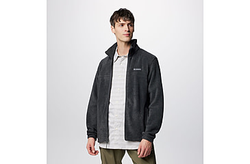 Image of Columbia Steens Mountain 2.0 Full Zip Fleece Jacket - Mens, Charcoal Heather, Large, 1476671048-048-L