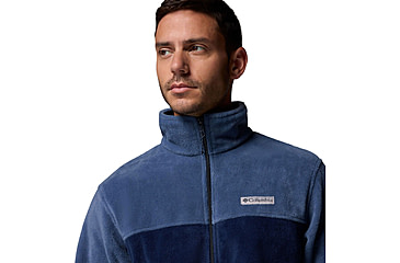 Image of Columbia Steens Mountain 2.0 Full Zip Fleece Jacket - Mens, Dark Mountain/Collegiate Navy, Small, 1476671479-479-S