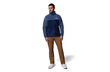 Image of Columbia Steens Mountain 2.0 Full Zip Fleece Jacket - Mens, Dark Mountain/Collegiate Navy, Small, 1476671479-479-S