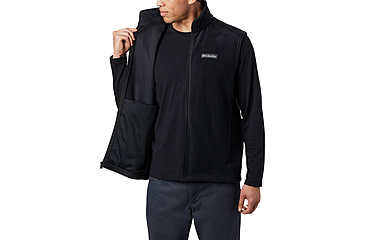 Image of Columbia Steens Mountain Fleece Vest - Mens, Black, S, 1639261-010-S