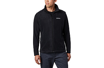 Image of Columbia Steens Mountain Fleece Vest - Mens, Black, S, 1639261-010-S