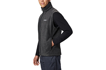Image of Columbia Steens Mountain Fleece Vest - Mens, Charcoal Heather, S, 1639261-030-S