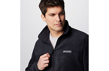 Image of Columbia Steens Mountain Full Zip Fleece Jacket - Mens, Black, Small, 1476671-010-S