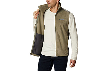 Image of Columbia Steens Mountain Vest - Mens, Stone Green/Shark, Large, 1639261397StnGn,ShkL