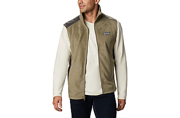 Image of Columbia Steens Mountain Vest - Mens, Stone Green/Shark, Large, 1639261397StnGn,ShkL