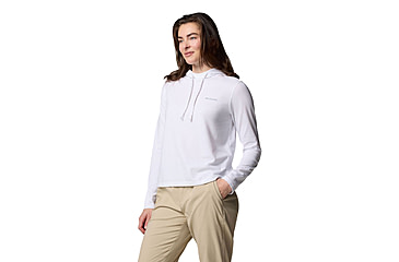 Image of Columbia Sun Trek Hoodie II - Womens, White, Extra Small, 2119751100-100-XS