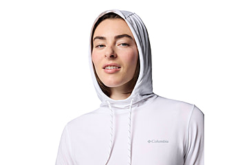 Image of Columbia Sun Trek Hoodie II - Womens, White, Extra Small, 2119751100-100-XS