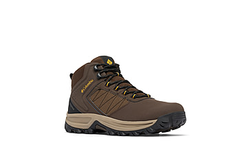Image of Columbia Transverse Hike Waterproof Shoes - Mens, Cordovan/Golden Yellow, 9, 2067401-231-9