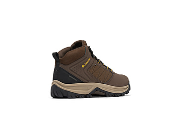 Image of Columbia Transverse Hike Waterproof Shoes - Mens, Cordovan/Golden Yellow, 9, 2067401-231-9