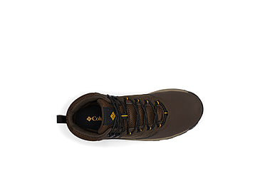 Image of Columbia Transverse Hike Waterproof Shoes - Mens, Cordovan/Golden Yellow, 9, 2067401-231-9