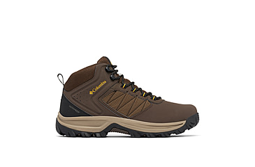 Image of Columbia Transverse Hike Waterproof Shoes - Mens, Cordovan/Golden Yellow, 9, 2067401-231-9