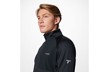 Image of Columbia Triple Canyon Grid Fleece FZ II Jacket - Mens, Black, Large, 2094961010-L