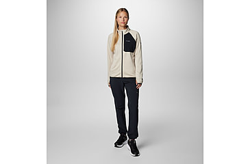 Image of Columbia Triple Canyon Grid Fleece FZ Jacket - Womens, Dark Stone Heather/Black, Large, 2085191278-L