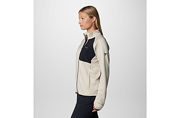 Image of Columbia Triple Canyon Grid Fleece FZ Jacket - Womens, Dark Stone Heather/Black, Large, 2085191278-L