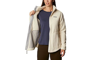 Image of Columbia West Bend Full Zip Fleece Jacket - Womens, Chalk, Medium, 1939901191ChalkM