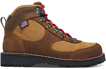 Image of Danner Cascade Crest 5in GTX Hiking Shoes - Womens, Regular, Grizzly Brown/Rhodo Red, 7, 60431-7M