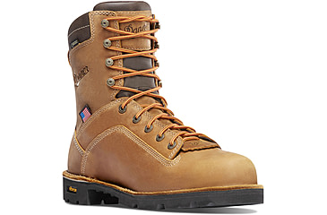 Image of Danner Quarry USA 8in 400G Insulation Non-Metallic Toe Boots, Distressed Brown, 8.5EE, 17321-8-5EE
