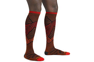 Image of Darn Tough Titan OTC Lightweight With Cushion - Mens, Fireball, Medium, 8050-FIREBALL-M-DARN