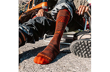 Image of Darn Tough Titan OTC Lightweight With Cushion - Mens, Fireball, Medium, 8050-FIREBALL-M-DARN