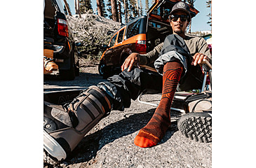 Image of Darn Tough Titan OTC Lightweight With Cushion - Mens, Fireball, Medium, 8050-FIREBALL-M-DARN