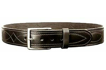 Image of DeSantis 1 3/4in. Fancy Stitched Lined Leather Belt, Lined, Black, 38, B02BP38Z0