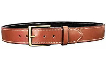 Image of DeSantis 1 3/4in. Plain Lined Leather Belt, Lined, Tan, 40, B09TP40Z0