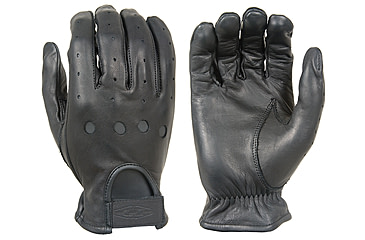 Image of Damascus D22 Leather Driving Gloves Full-Finger Unlined, Medium, Black