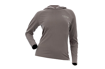 Image of DSG Outerwear Long Sleeve Hooded Bamboo Shirt - Womens, Stone, Small, 517329