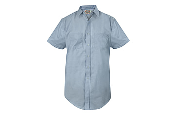 Image of Elbeco Express Short Sleeve Dress Shirt - Mens, 17 in, Medium Blue, CA03-17